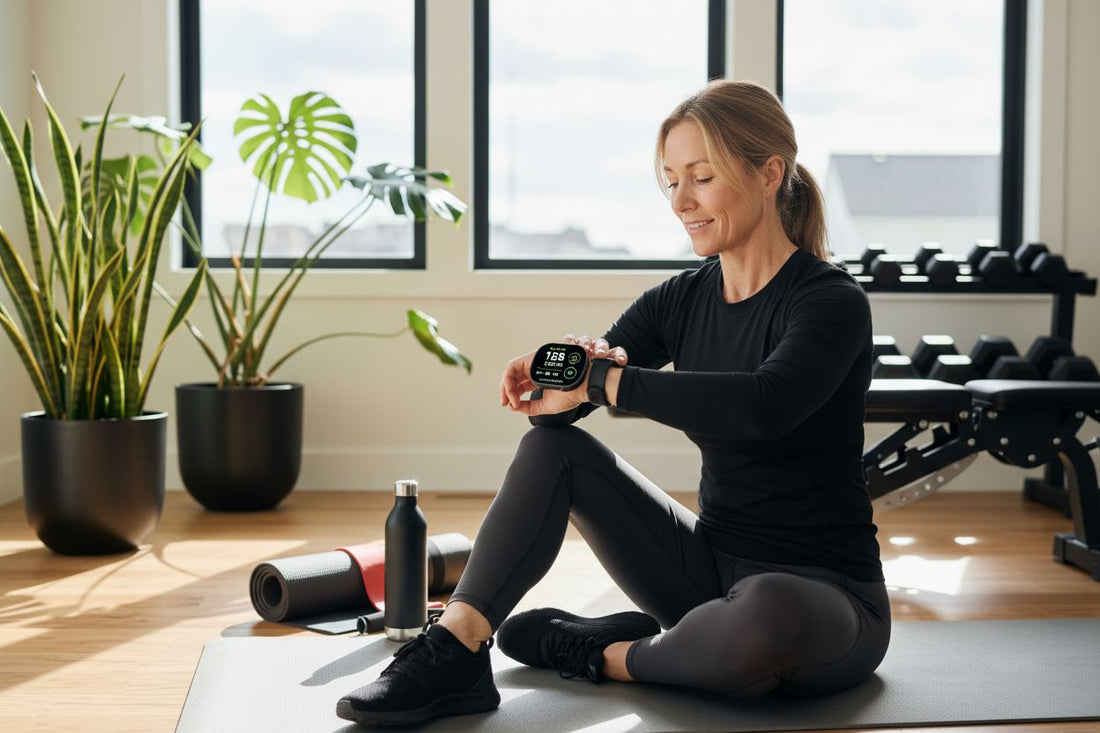 mature woman fitness tracker