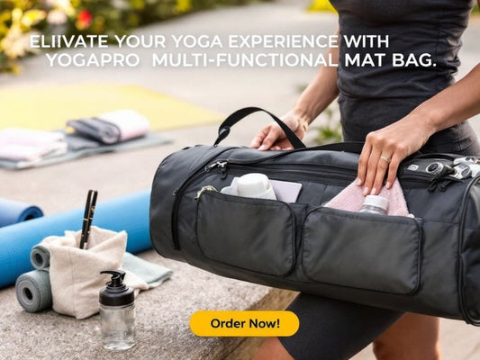 YogaPro Multi-Functional Mat Bag with Water Bottle & Wet Storage