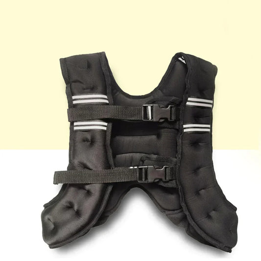 5kg weighted vest for running with integrated sandbags, ergonomic design.