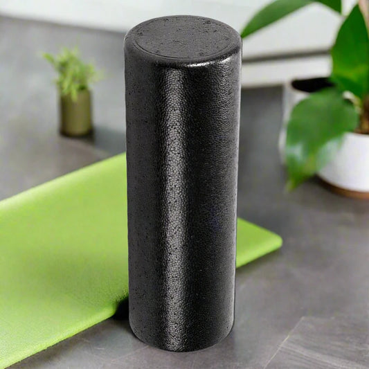 Black Yoga and Pilates Foam Roller
