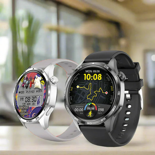 GT5 Pro 2024 Men's Smartwatch with AMOLED display and GPS, showcasing vibrant visuals and advanced navigation features.