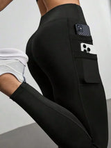 Women's High-Waist Leggings with Phone Pocket