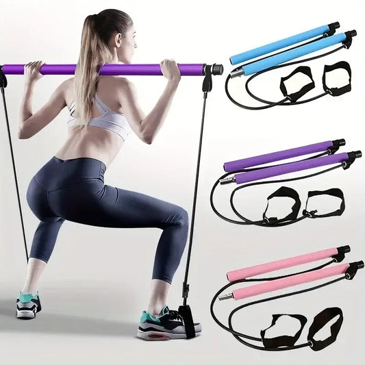 Portable Pilates Bar Kit with Resistance Band