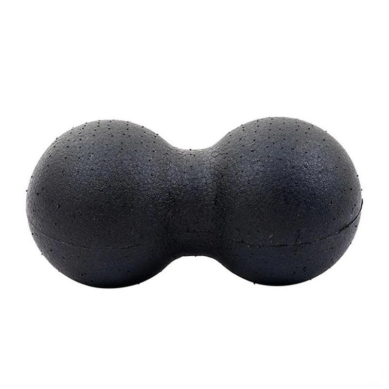 16x8cm Black Yoga Massage Roller Ball