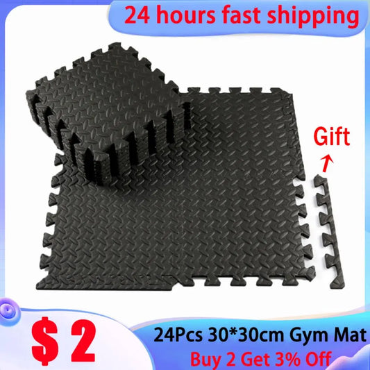 30x30cm Sports Protection Gym Mat EVA Leaf Foam Mat Yoga