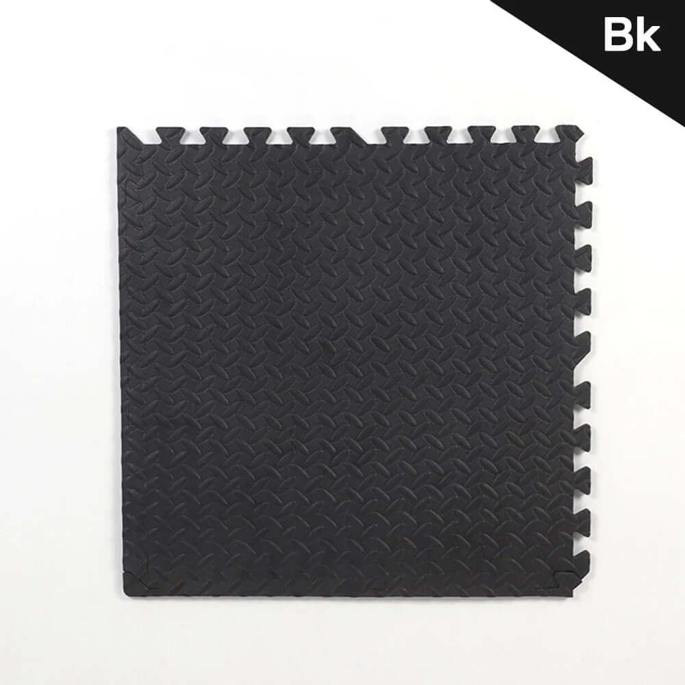 4-24PCS Gym Mat Black Interlocking Floor Mats