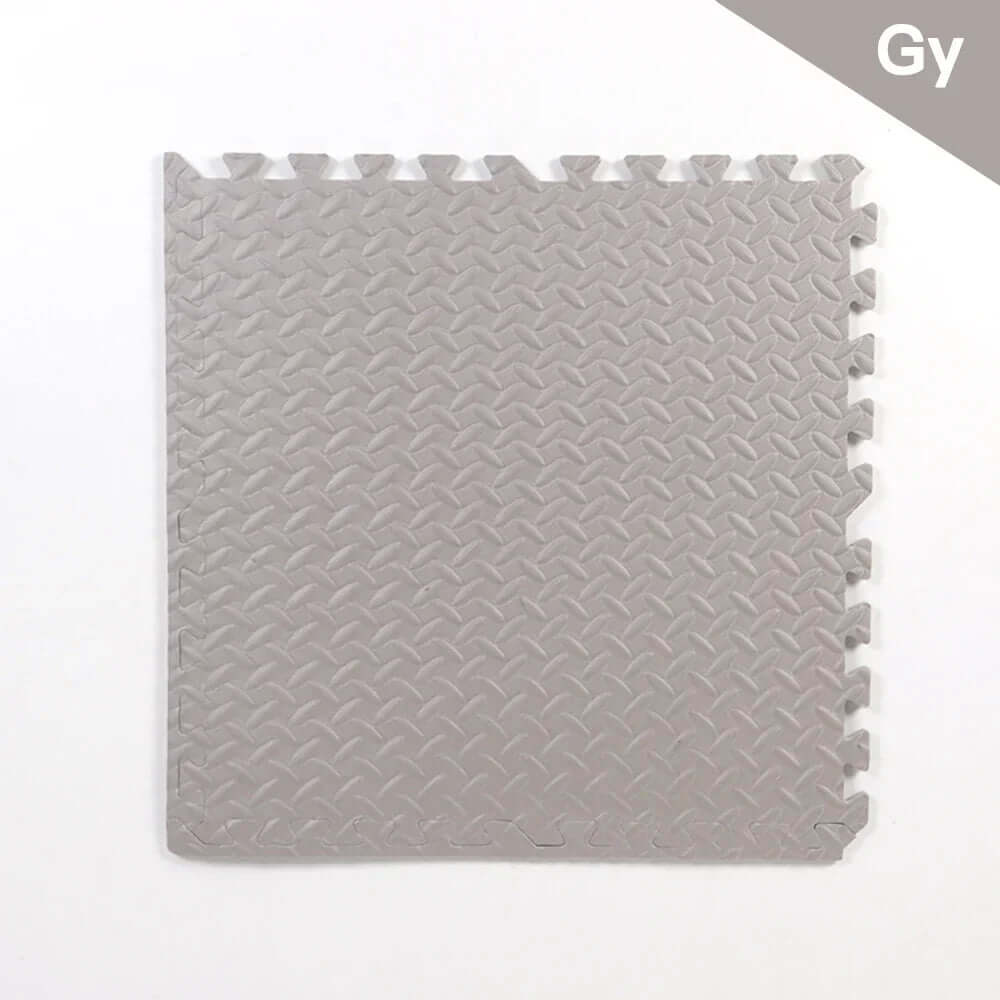 4-24PCS Gym Mat Gray Interlocking Floor Mats