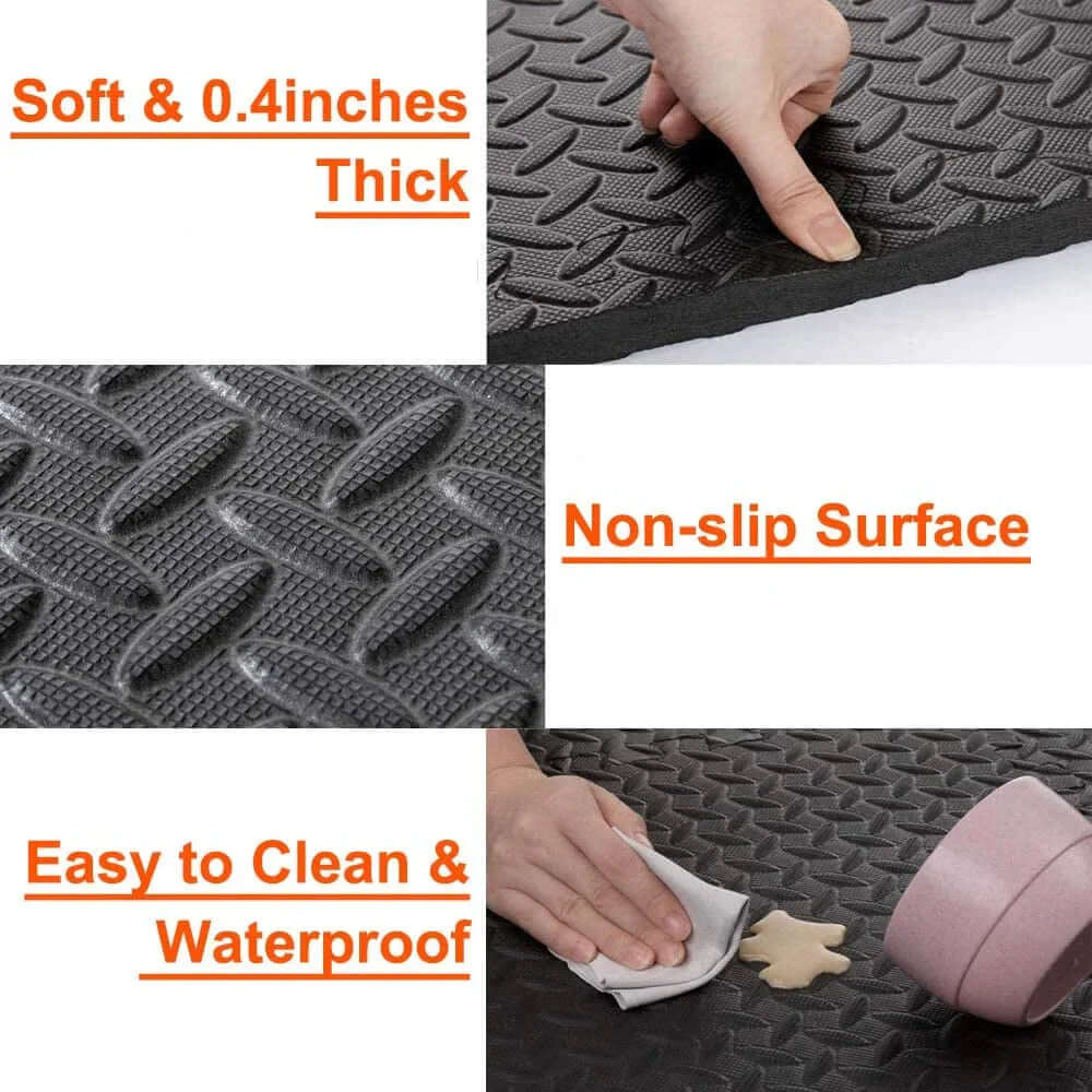 4-24PCS Gym Mat Home Fitness Non-slip and easy to clean Floor mat