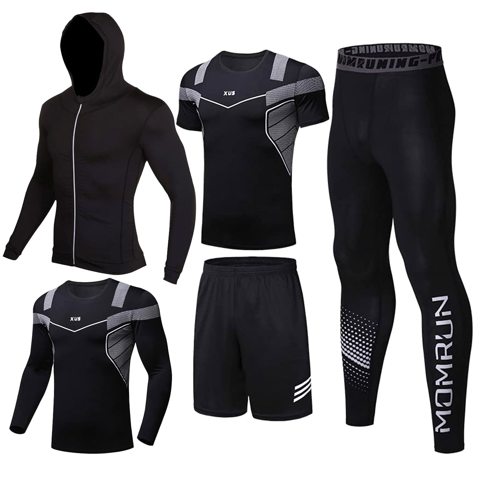 5PCS Gym Clothes for Men