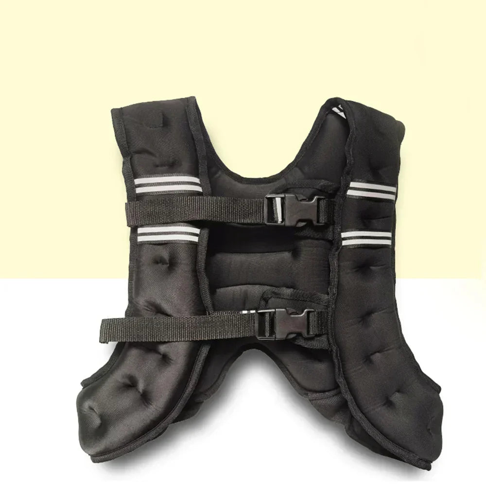 5kg weighted vest for running with integrated sandbags, ergonomic design.