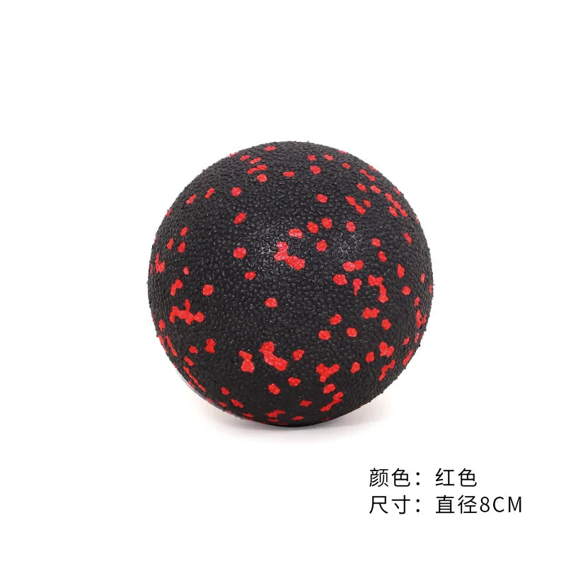 8cm Red Yoga Massage Roller Ball