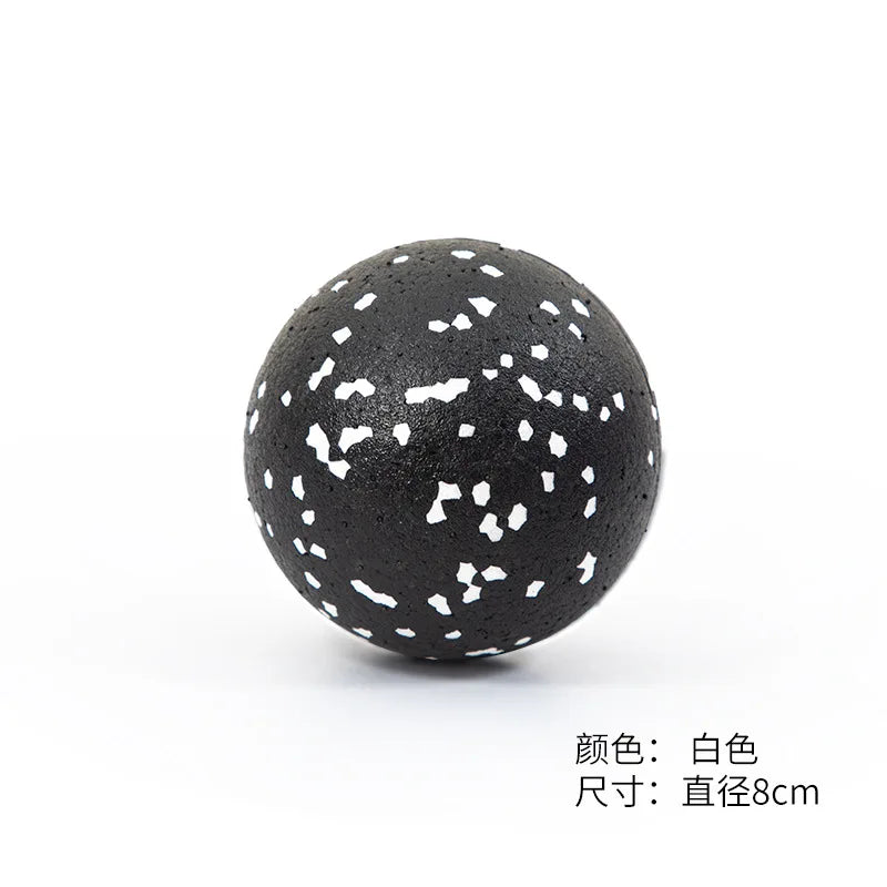 8cm White Yoga Massage Roller Ball