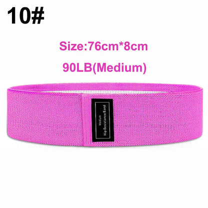 90LB Rose Red Medium Hip Resistance Bands