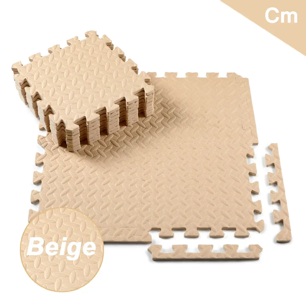 Beige yoga mat thick non slip floor mats