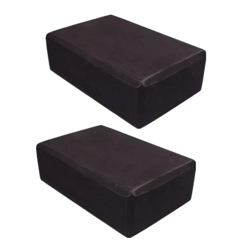 Black-2PCS EVA Yoga Blocks Foam Brick