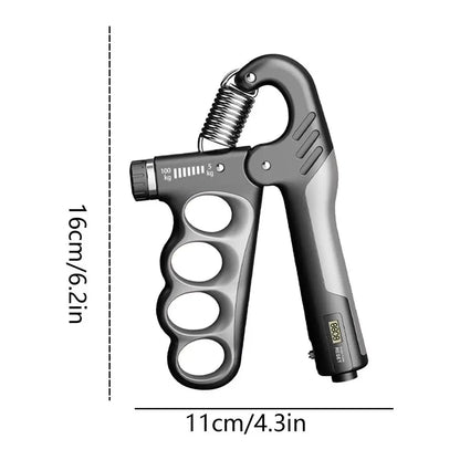 Black 5-100kg Adjustable Hand Gripper