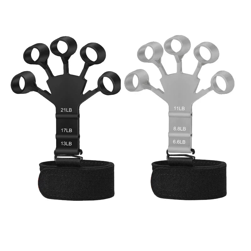 Black and gray finger gripper strength