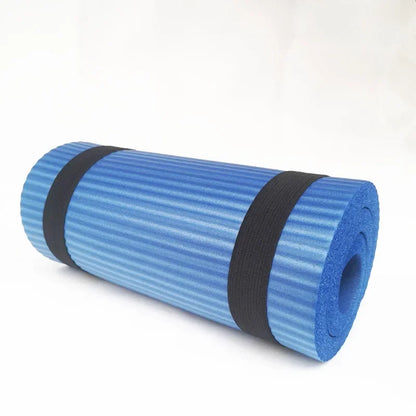 Blue exercise yoga kneeling mat