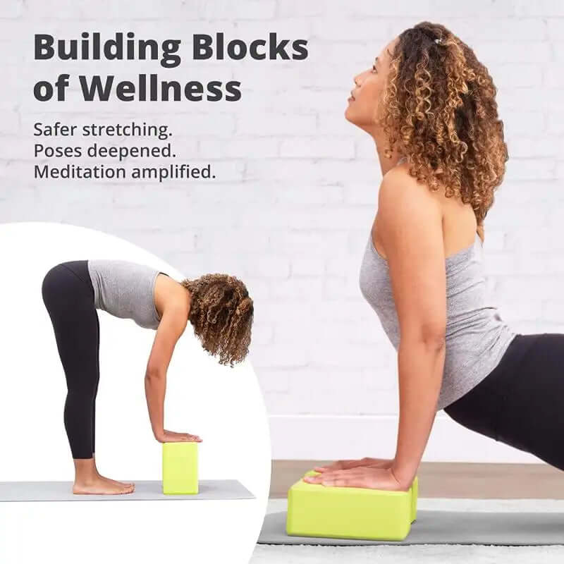 Building Blocks of wellness EVA Yoga Blocks