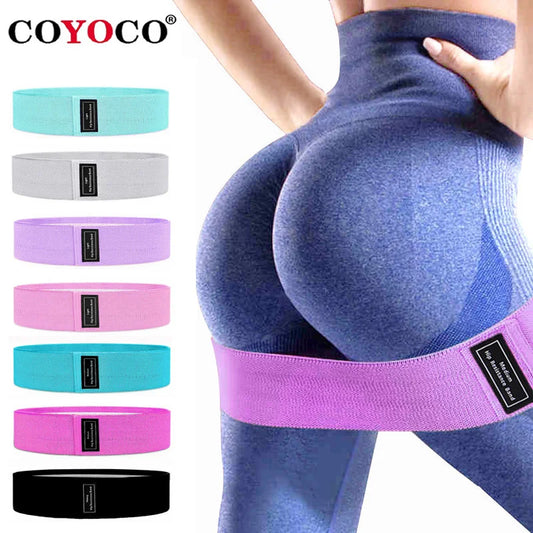 COYOCO Resistance Bands: Fabric Booty and Hip Bands