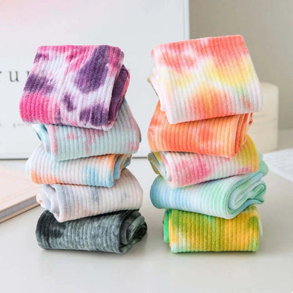 Non-slip grip yoga socks in various colors