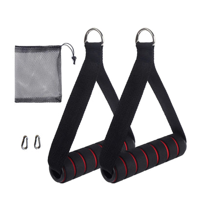 Durable metal gym handles for various exercises