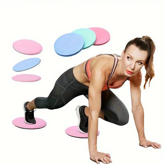 Abdominal Exercise with Dual Core Sliders for Pilates and Gym Workouts