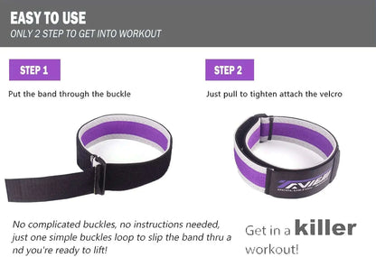 Easy to use occlusion bands for glutes