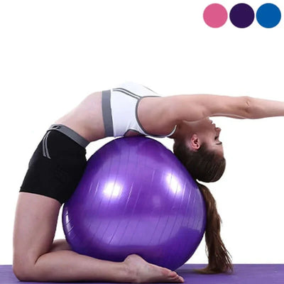 Exercise Yoga Ball in use for pregnancy and fitness workouts at home or office, showcasing its versatility and durability.