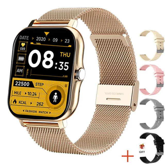 Gold Xiaomi Smart Watch Full Touch Screen