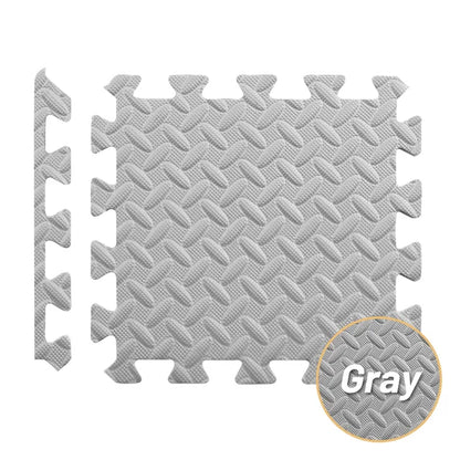 30x30cm Gray Gym Mat EVA Leaf Foam Mat Yoga