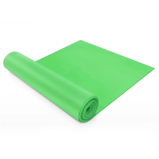 Green yoga elastic band exercises