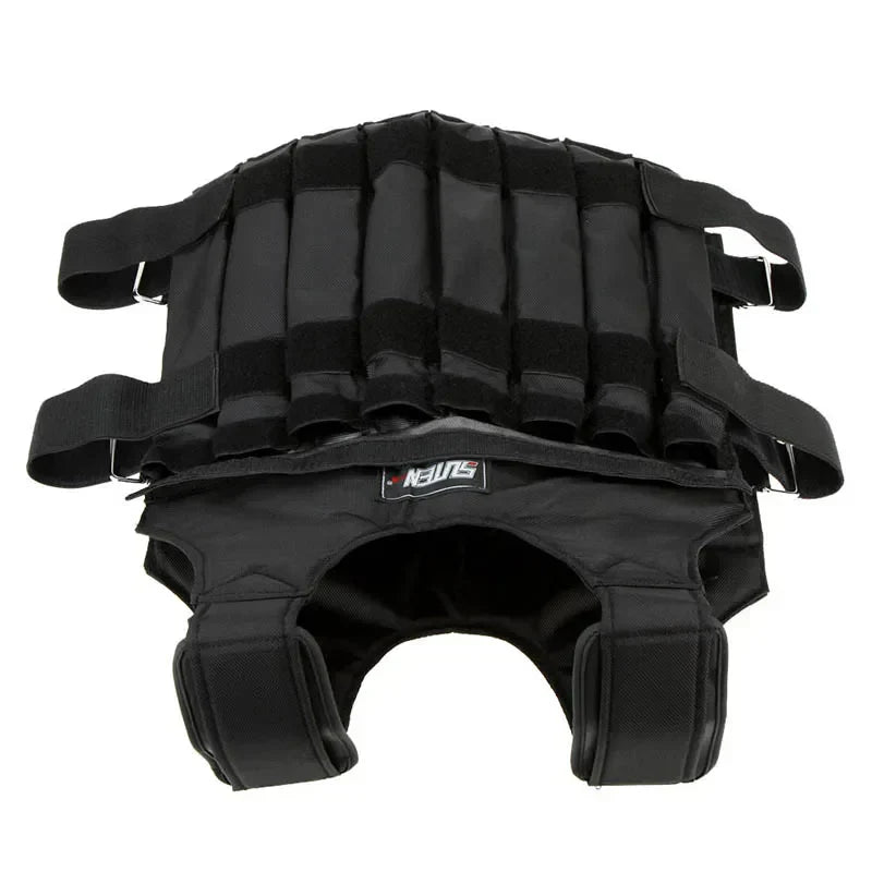 Weighted vest for boxing training and fitness, 20/50 kg, durable polyester and 1680D Oxford cloth, suitable for all seasons.