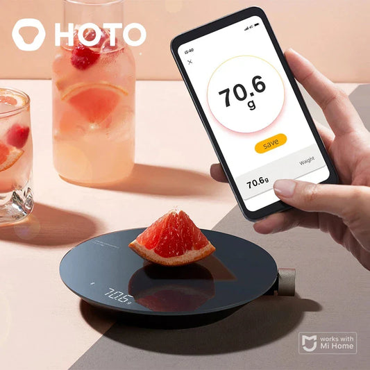 Hoto Multifunction Digital Scale with LCD Display for Kitchen and Workspace