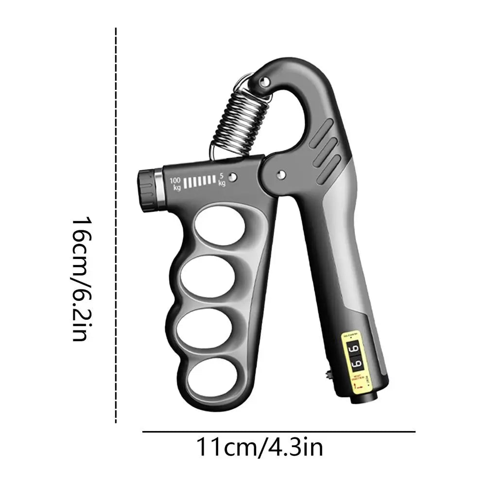 Mechanical Gray 5-100kg Adjustable Hand Gripper