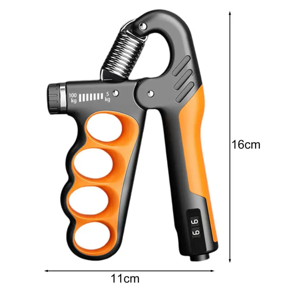 Orange Men Women Hand Grip Trainer Adjustable Strength 5-100KG