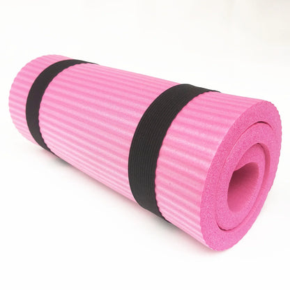 Pink exercise yoga kneeling mat