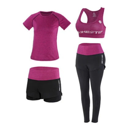 Purple Women's Yoga 4 piece set