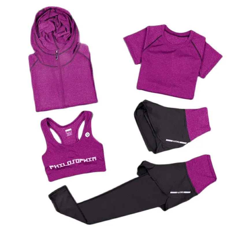 Purple Women's Yoga Set