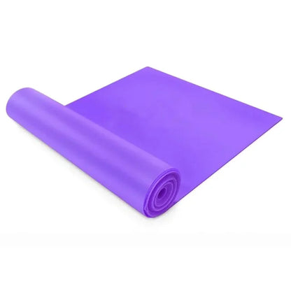 Purple yoga elastic band exercises