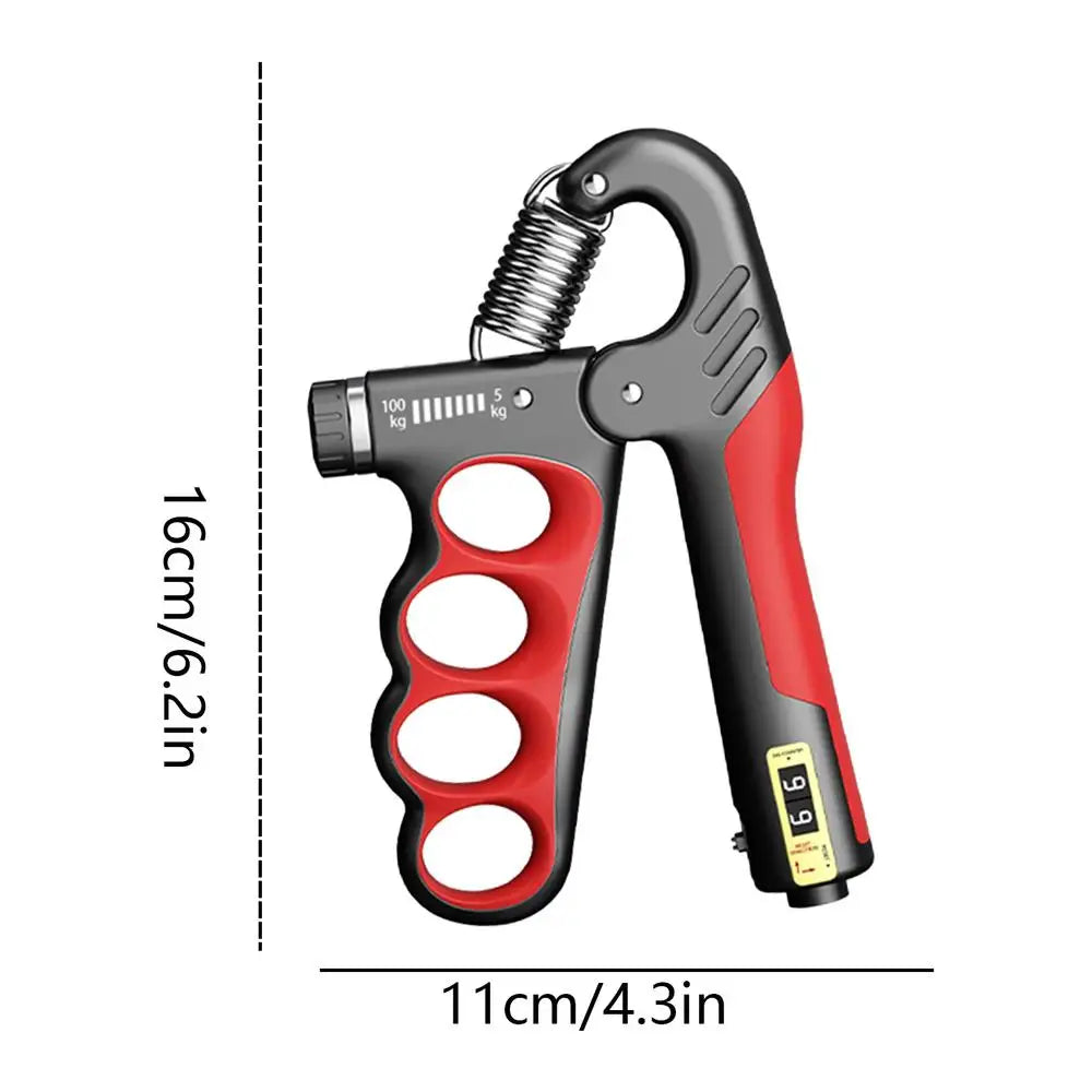 Red 5-100kg Adjustable Hand Gripper