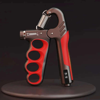 Red Men Women Hand Grip Trainer Adjustable Strength 5-100KG