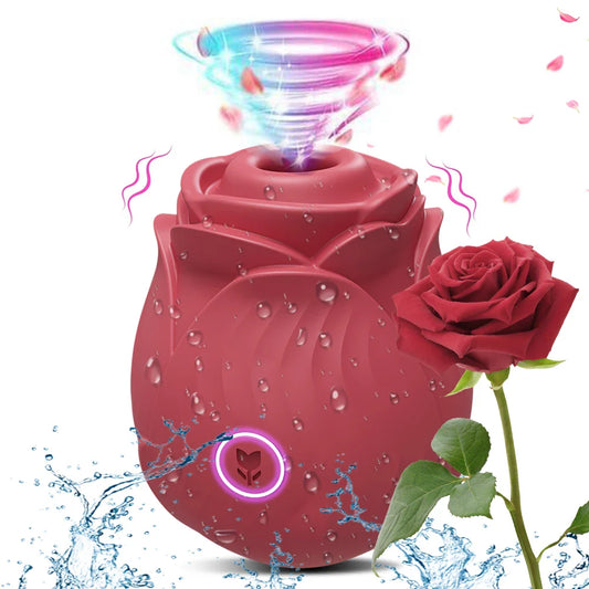 Rose Wellness Massager - Dual Action Personal Health Device with Gentle Pressure Therapy, featuring a rose design, waterproof and rechargeable.