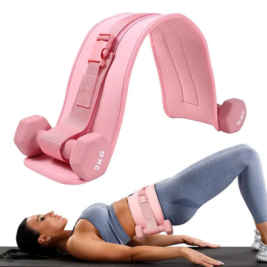 Exercise Hip Thrust Belt |Dumbbells | Kettlebells and Plates for Home Gym