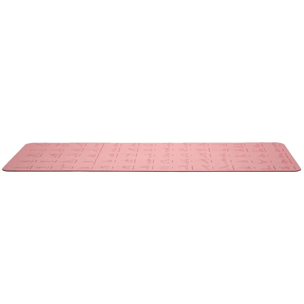 Eco-Friendly TPE Yoga & Fitness Mat, non-slip, durable, pink, 183 x 61 cm.