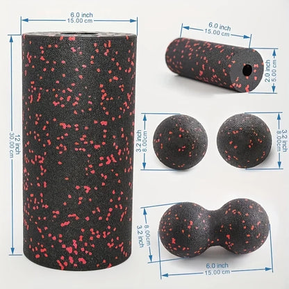 RecoverEase Pro Foam Roller Set – 5-Piece High-Density Massage Kit