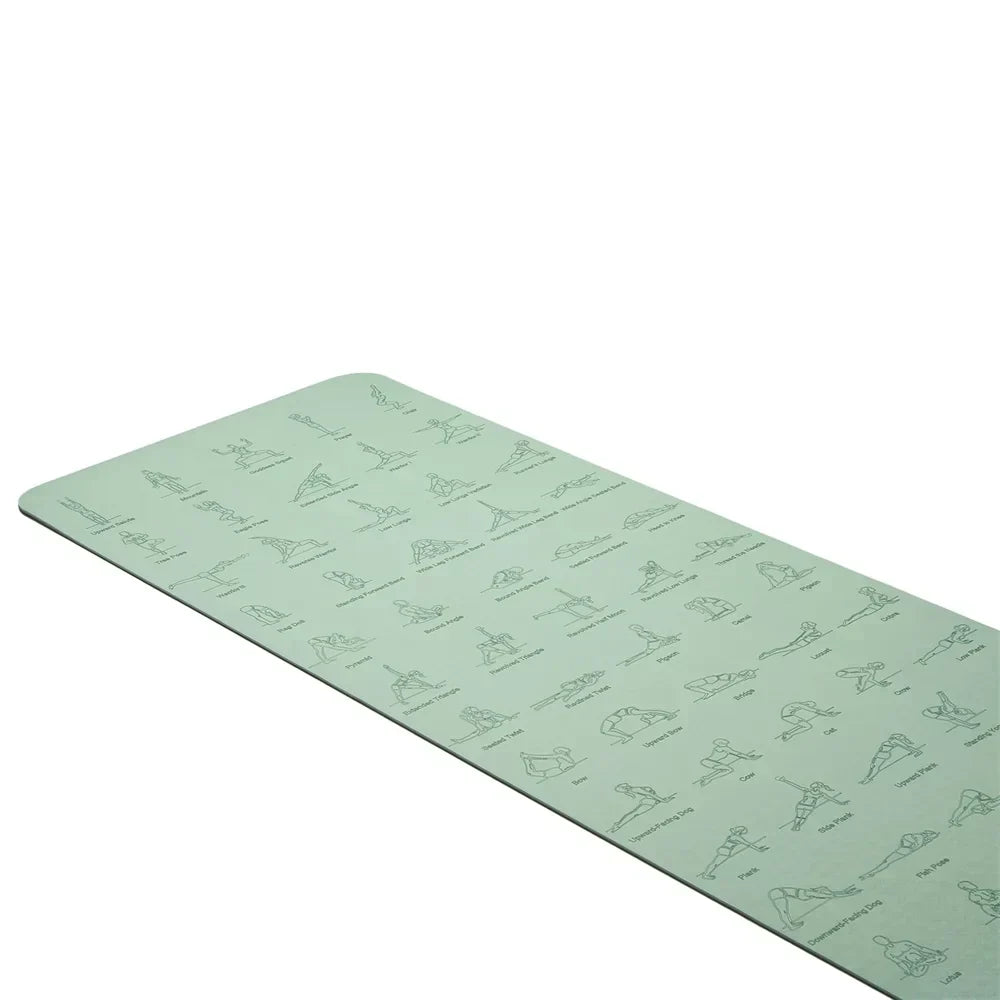 Eco-Friendly TPE Yoga & Fitness Mat, non-slip, durable, 183 x 61 cm.