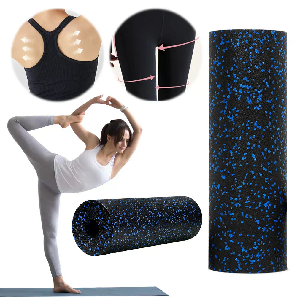 EPP foam roller for muscle massage and yoga, available in 30cm and 45cm sizes.