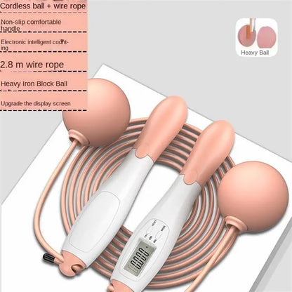Intelligent Cordless Jump Rope - Negative Weight Ball & Steel