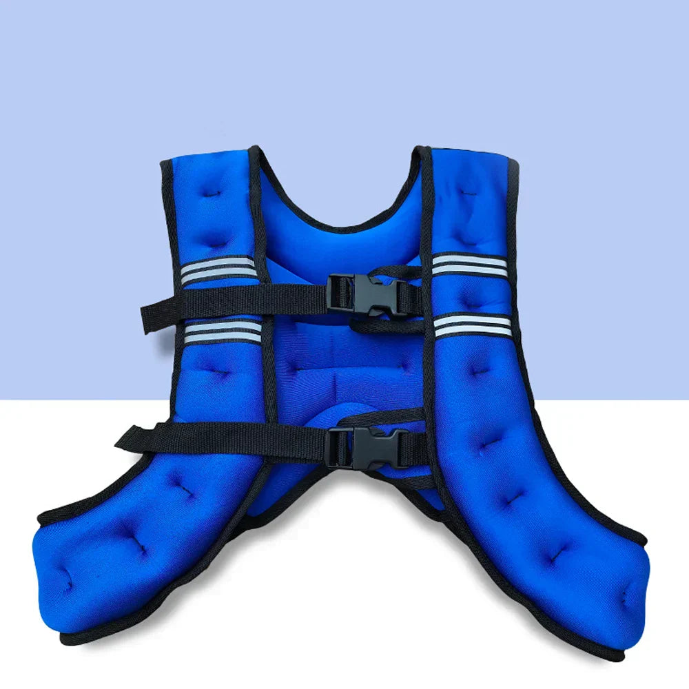 5kg weighted vest for running with integrated sandbags for fitness training.